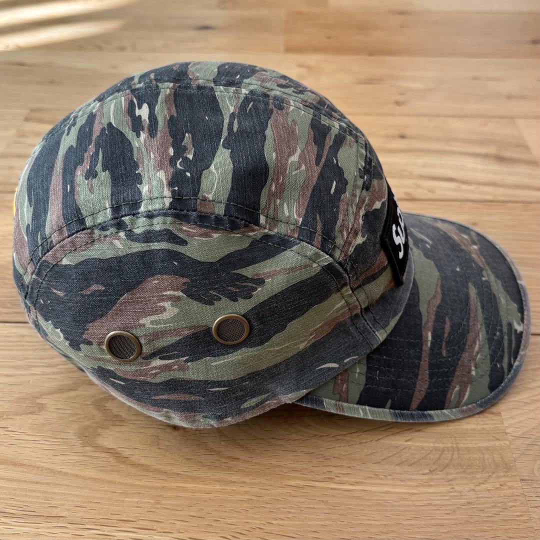 希少 Supreme Military Camp Cap 24SS タイガーカモ