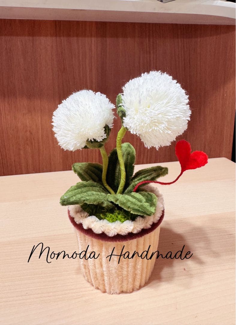 ＊macばあば＊　紫色胡蝶蘭の鉢植え　4.5号鉢　たんぽぽとあさがお鉢植え