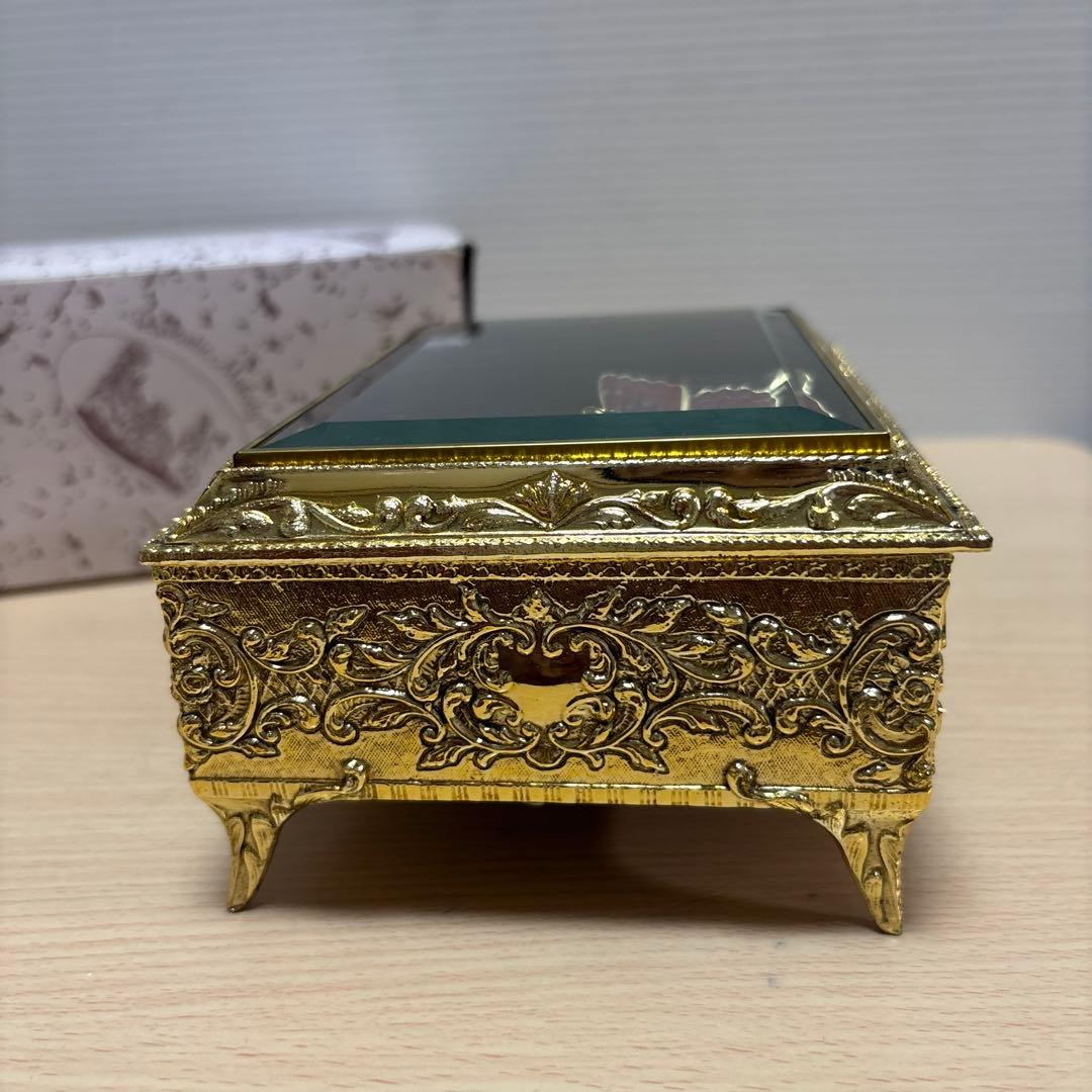 【美品】Sankyo/サンキョー オルゴール ジュエリーボックス/蝶