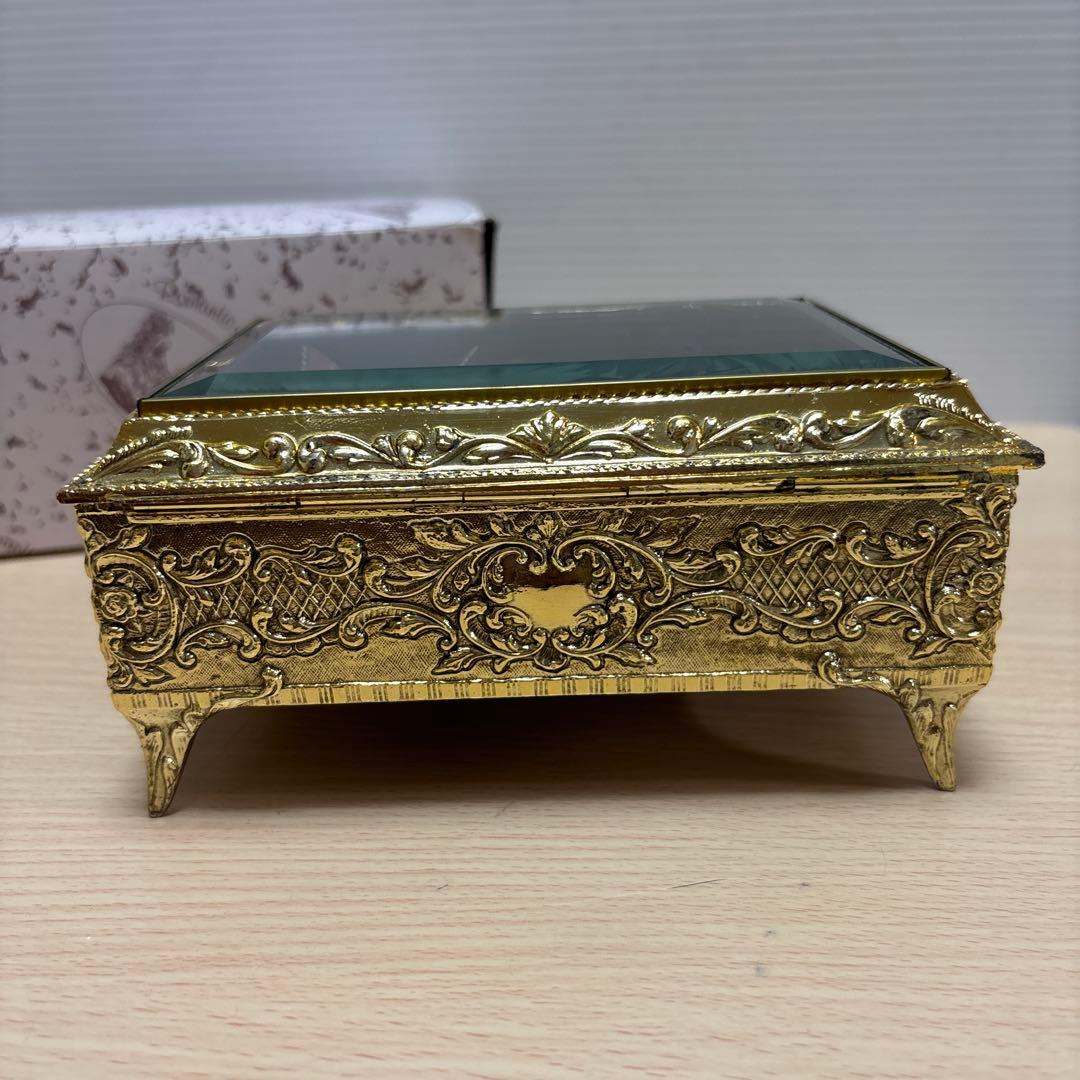 【美品】Sankyo/サンキョー オルゴール ジュエリーボックス/蝶