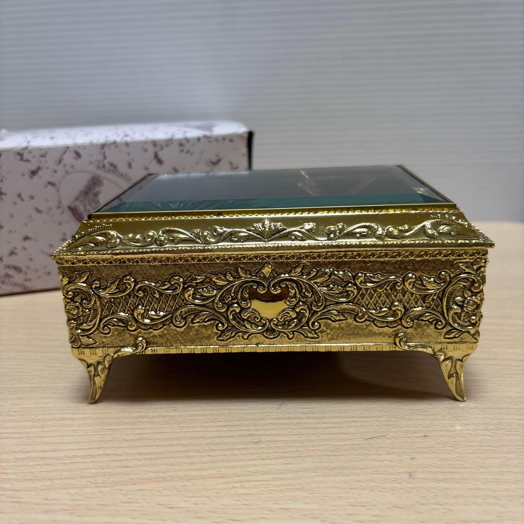 【美品】Sankyo/サンキョー オルゴール ジュエリーボックス/蝶