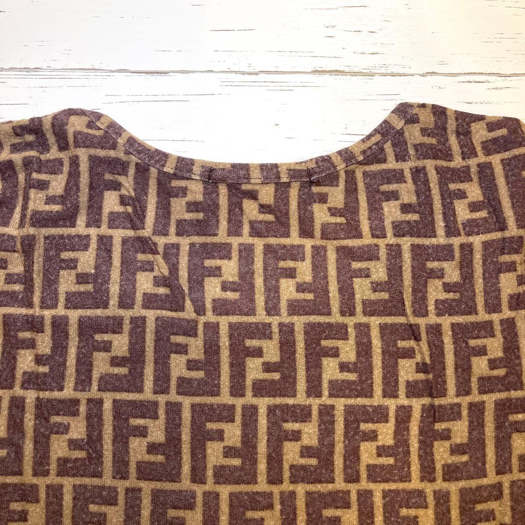 値下げ！【FENDI】フェンディ　ズッカ　ダミエ　Tシャツ(42)