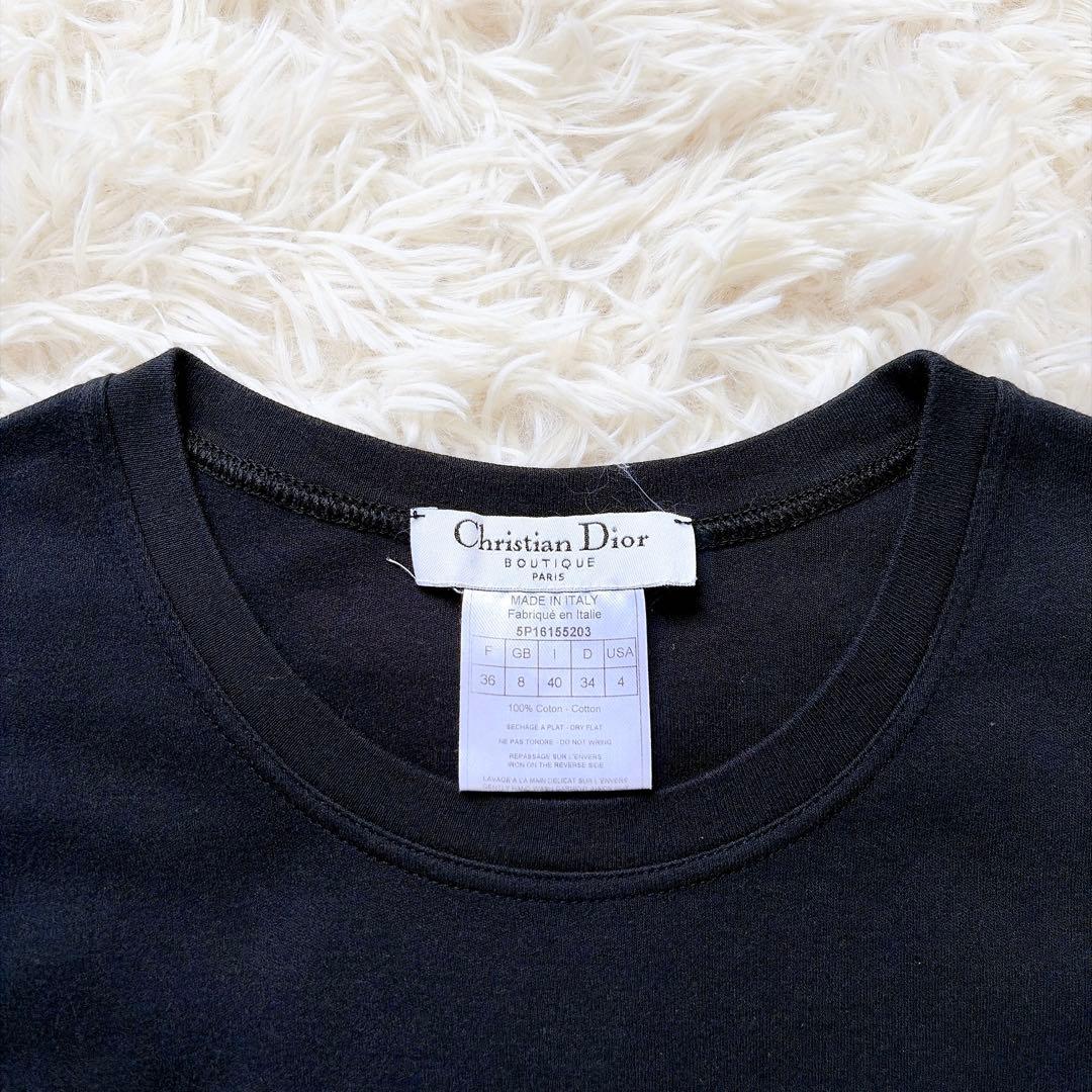 dior ディオール　ガリアーノ期　galliano ラインストーンロゴTシャツ