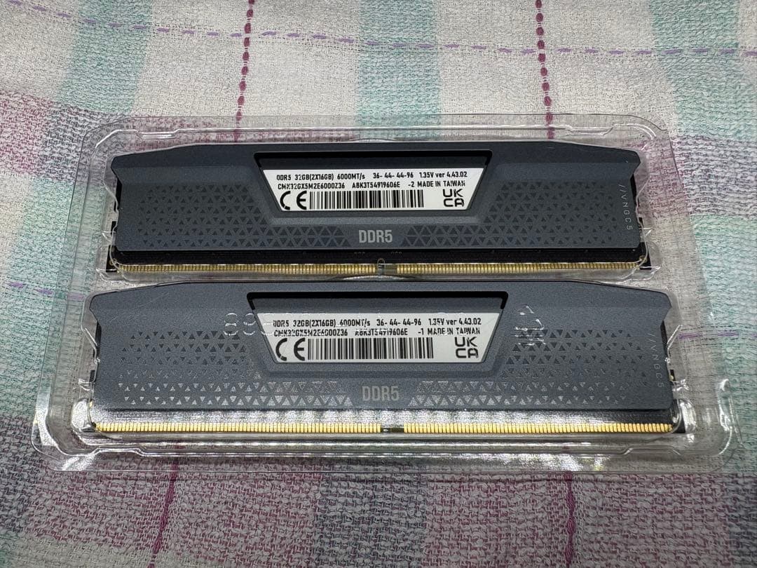 メモリー CORSAIR Vengeance DDR5-6000 32GB 16GBx2