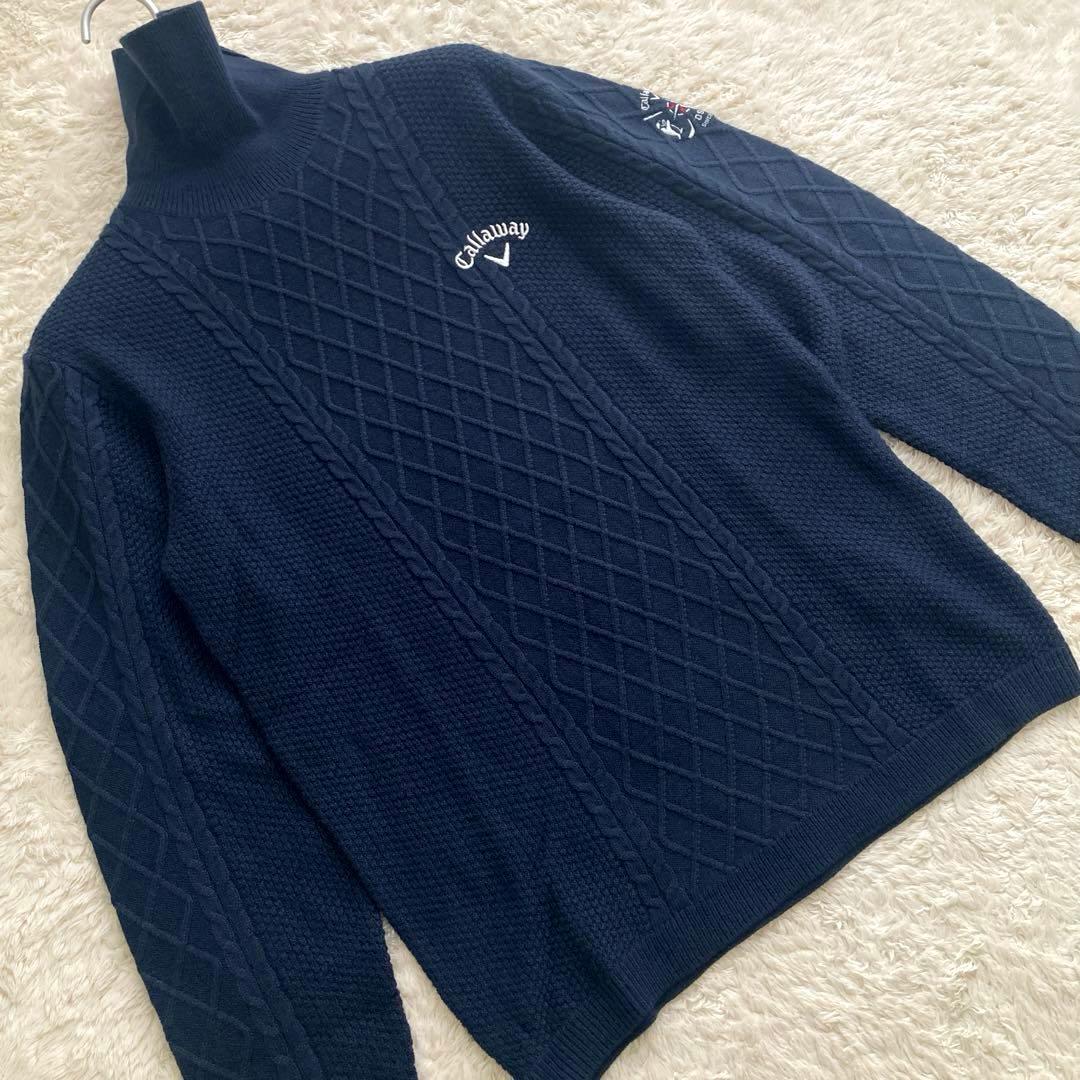 【ワンコさん専用】極美品！Callaway キャロウェイ　ケーブルニット　ハイネ