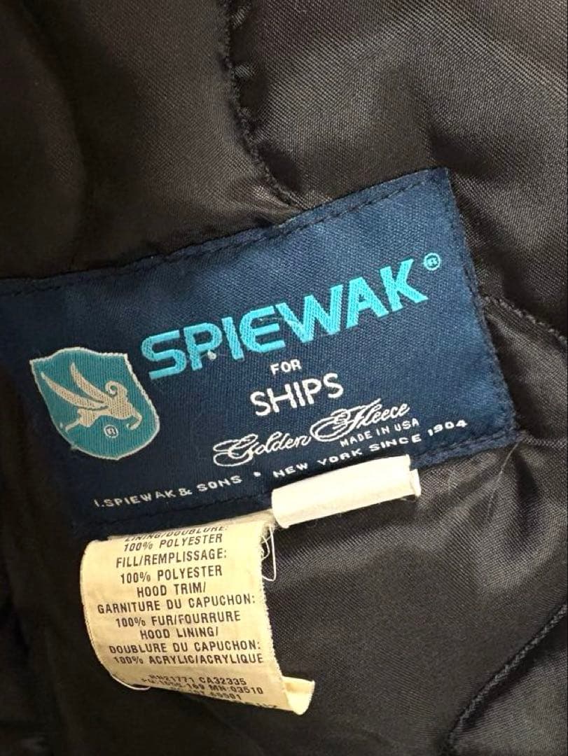 SPIEWAK N-3B USA製 ships別注　フライトジャケット　38