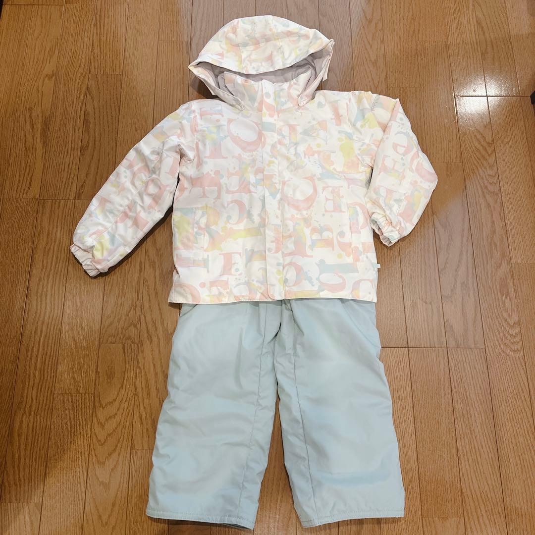 ★極美品FABLICE キッズ スキーウェア 上下セット 120 パステルカラー