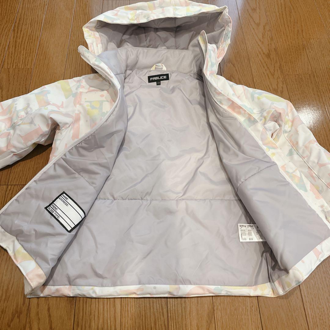 ★極美品FABLICE キッズ スキーウェア 上下セット 120 パステルカラー