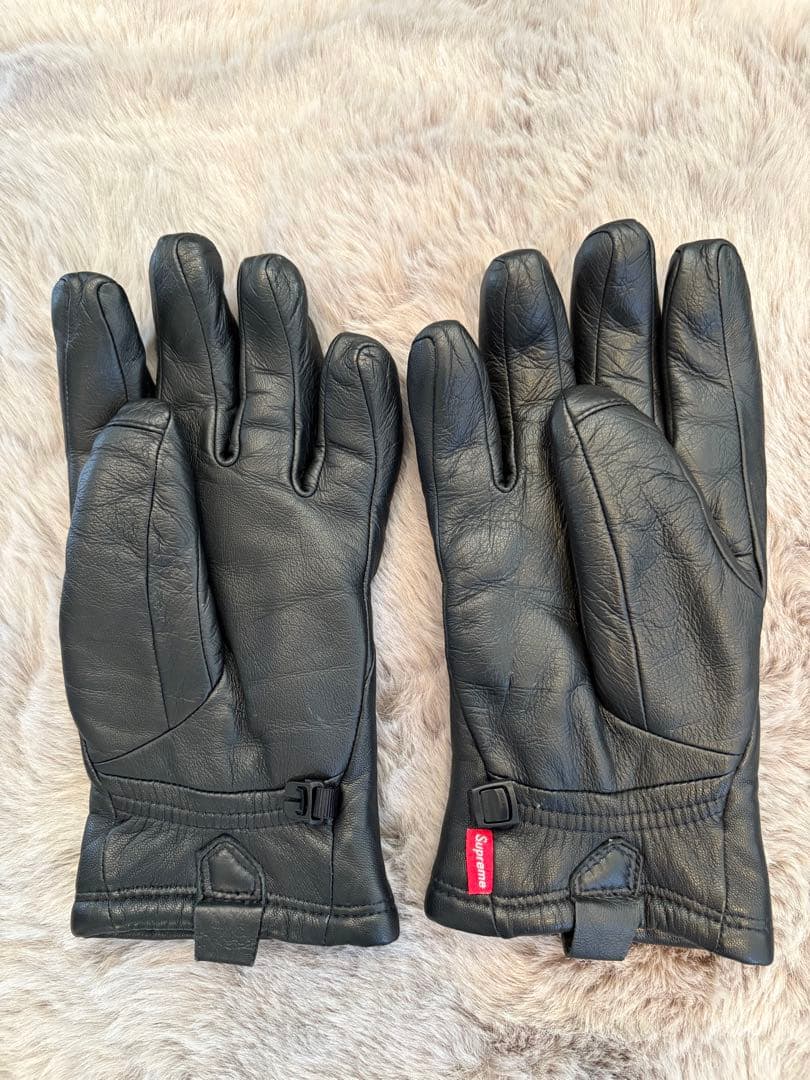 THE NORTH FACE Supremeコラボ　羊皮レザー手袋