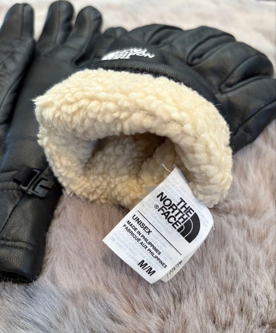 THE NORTH FACE Supremeコラボ　羊皮レザー手袋