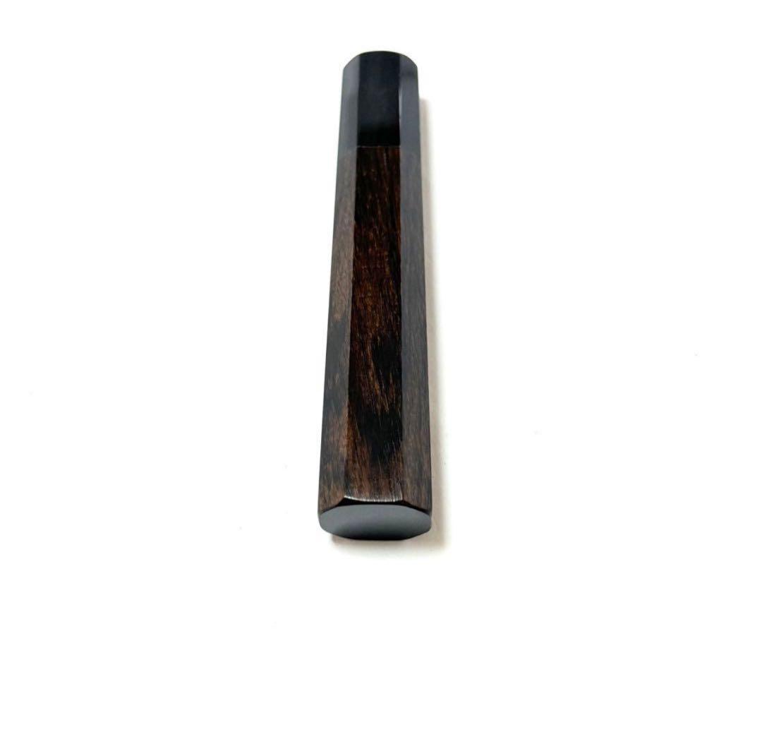 5本セット 黒水牛角 ペティ4寸 黒檀八角柄 ペティ120 手作り 包丁の柄