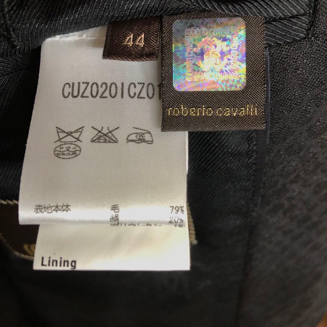 パイソン柄　黒　44 roberto cavalli ジャケット