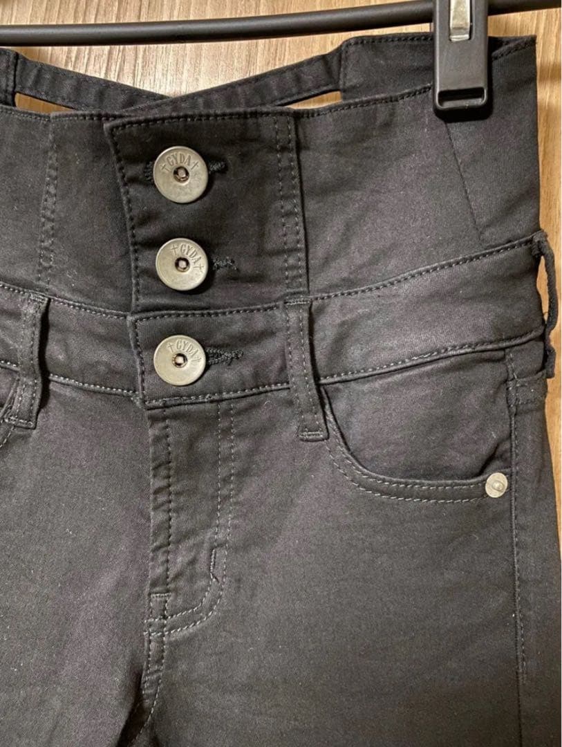 GYDA ハイウエストバッククロスフレアパンツ XS