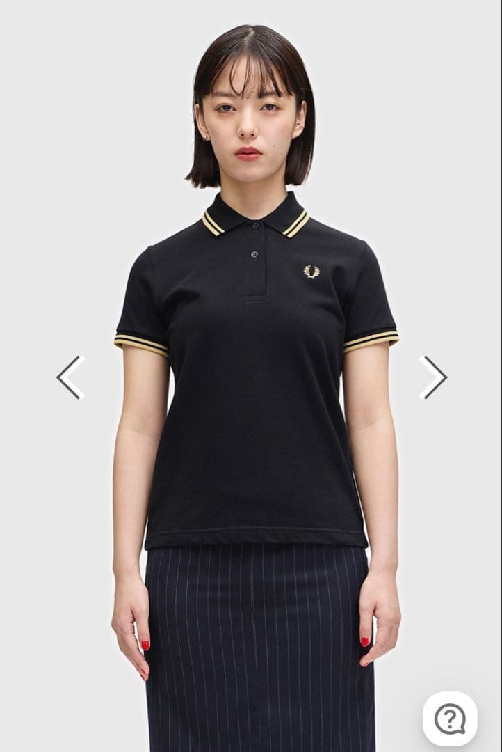 FRED PERRY ブラック ポロシャツ 半袖