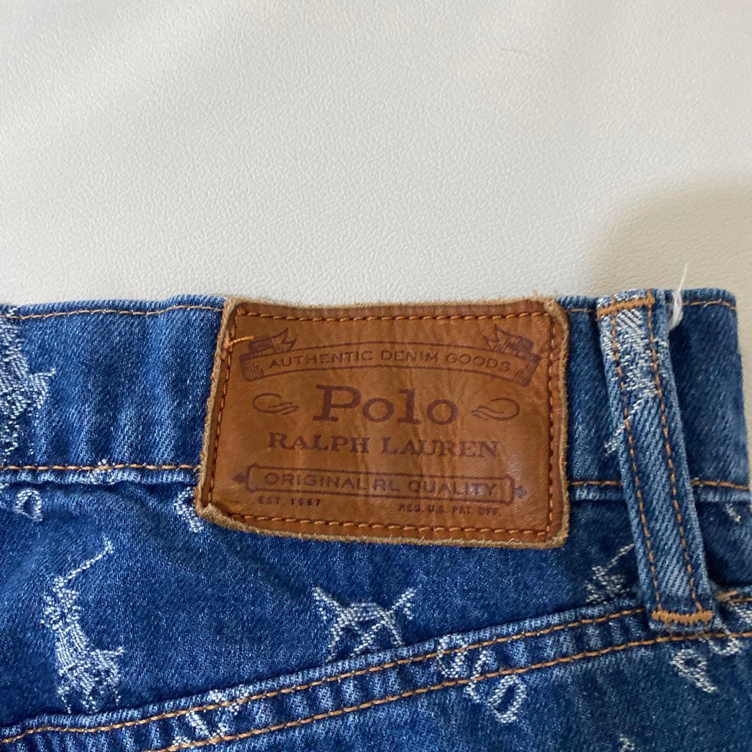Polo Ralph Lauren ロゴプリントデニムパンツ
