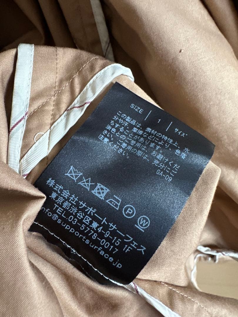 SUPPORT SURFACE ロングシャツワンピース／スプリングコート