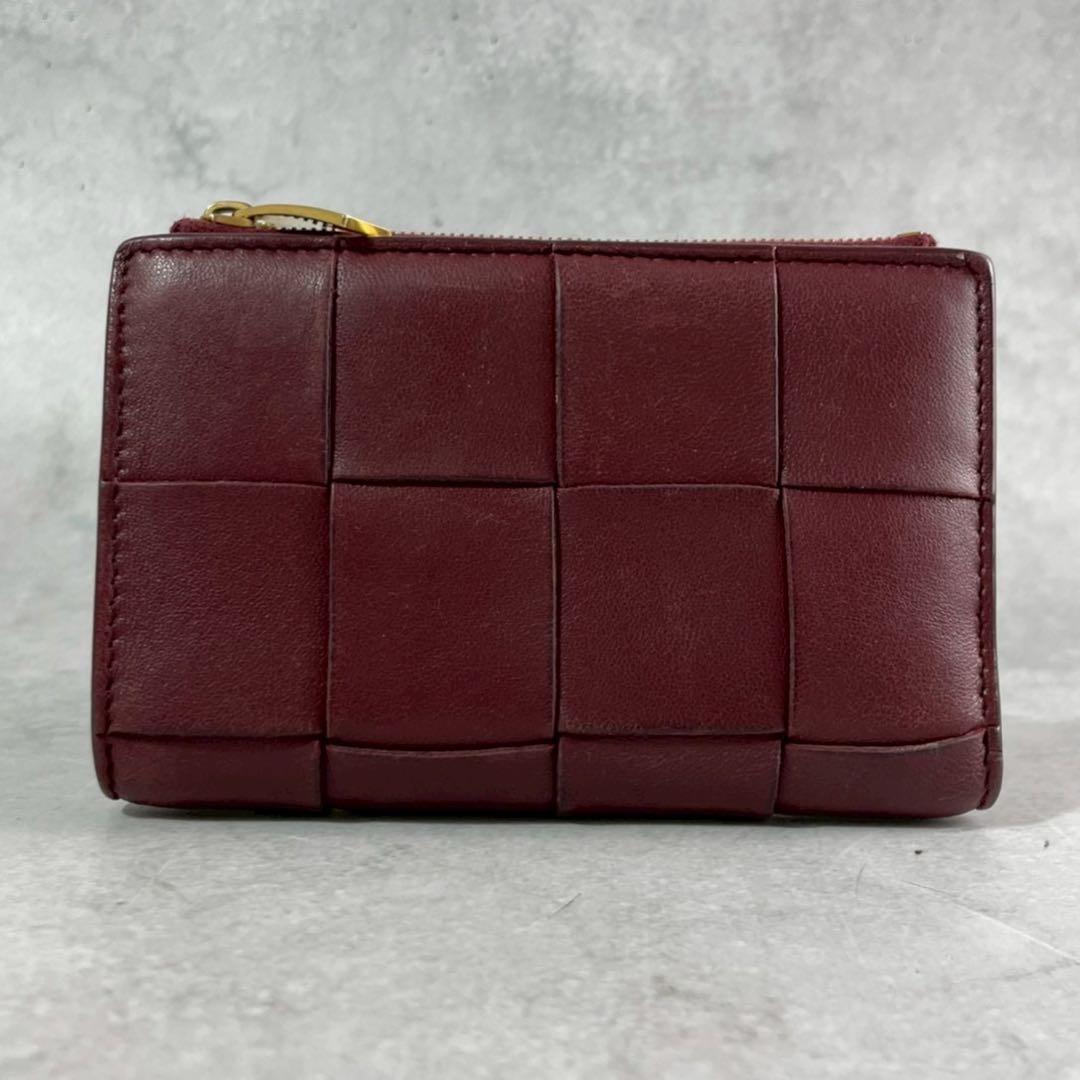 【美品 人気カラー】ボッテガヴェネタ 折り財布 カセット イントレ レザー