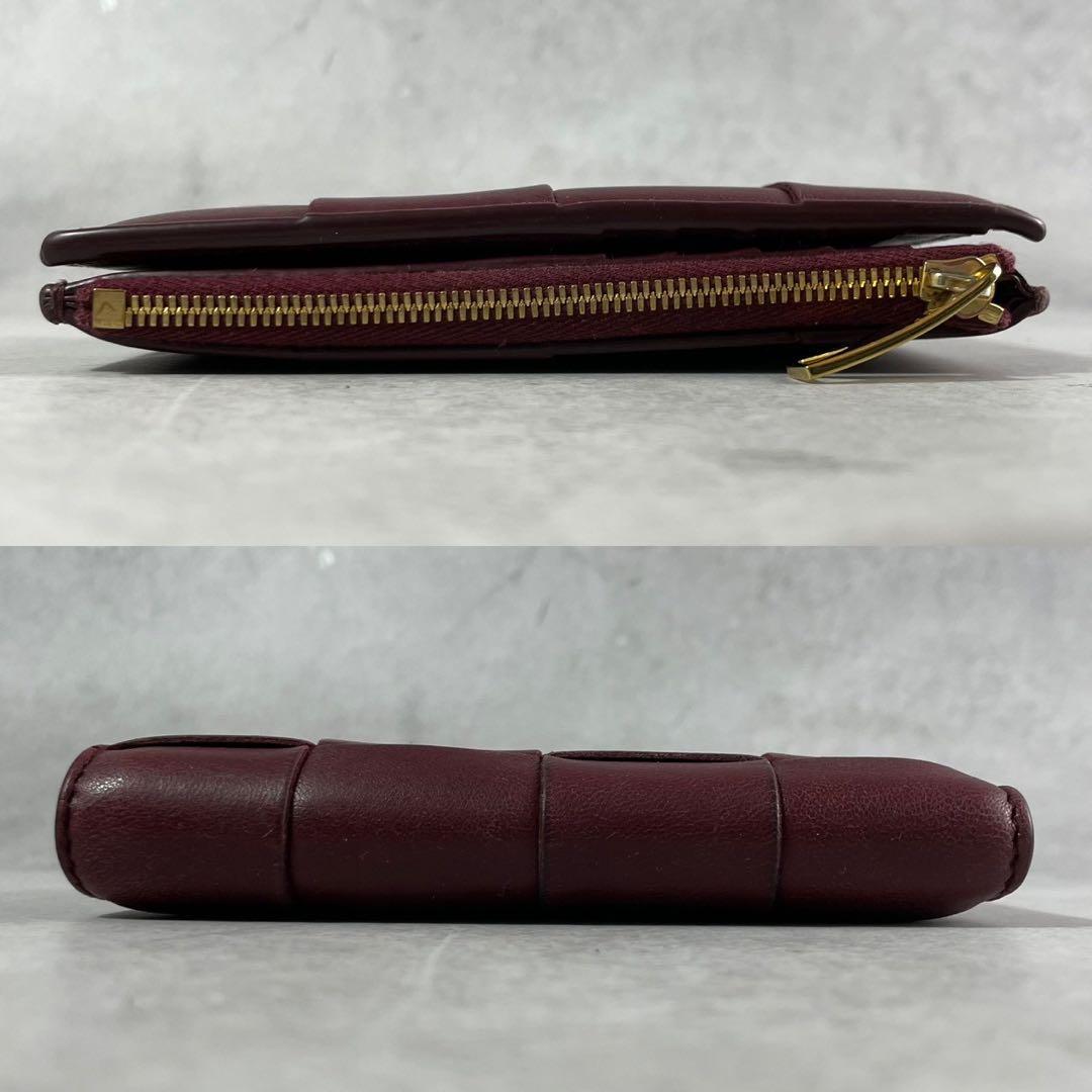 【美品 人気カラー】ボッテガヴェネタ 折り財布 カセット イントレ レザー