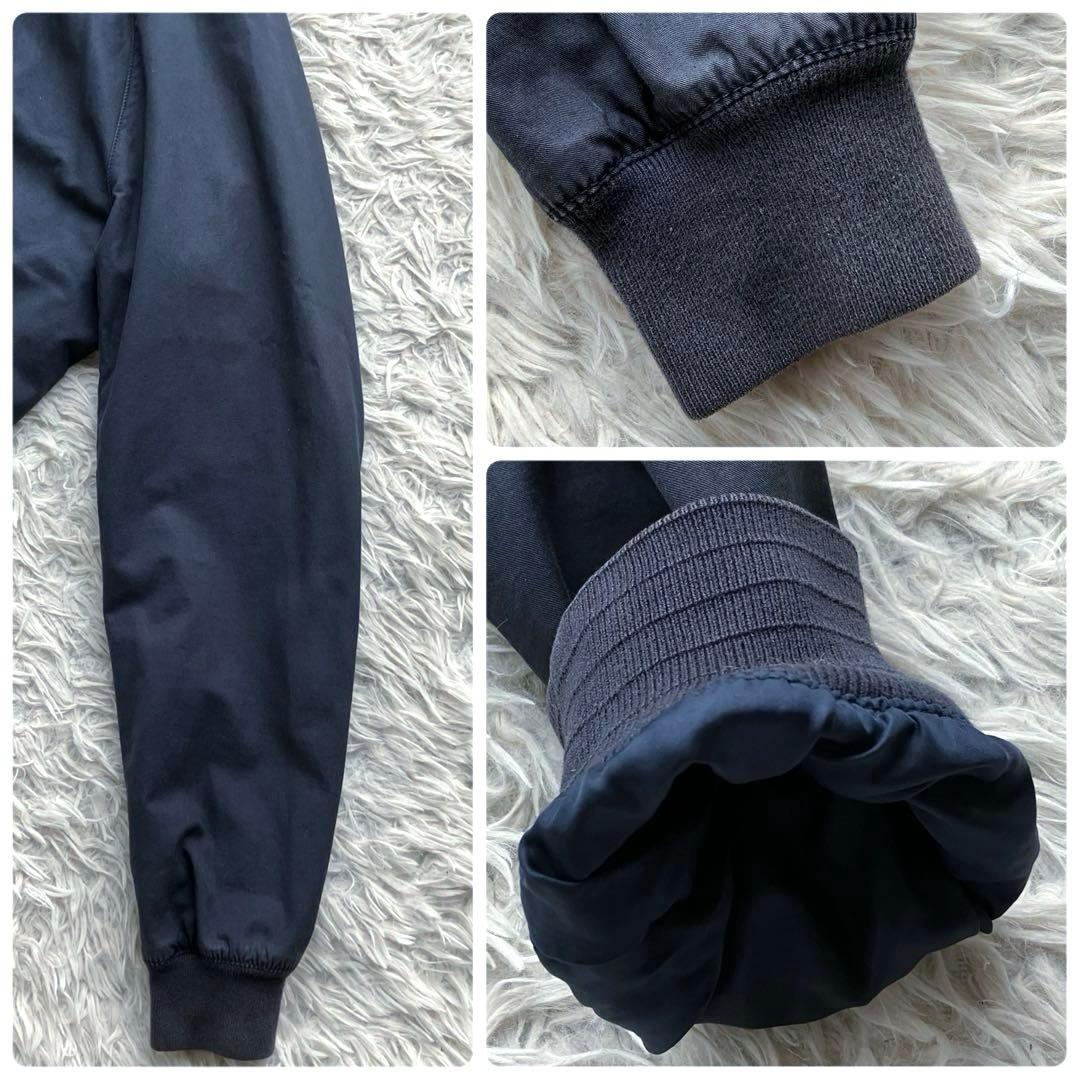 【超希少サイズ XL】バラクータ　スイングトップ　紺　エンボスチェック　Wジップ