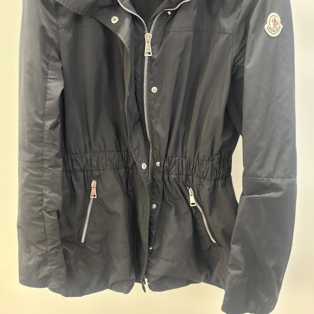 ちゃんMoncler 黒 フード付きジャケット