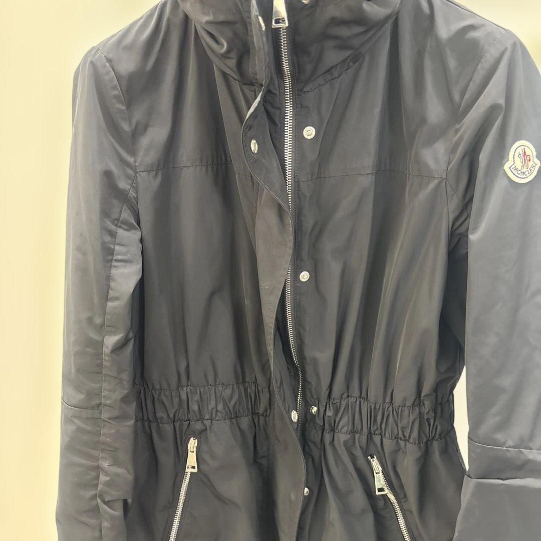 ちゃんMoncler 黒 フード付きジャケット