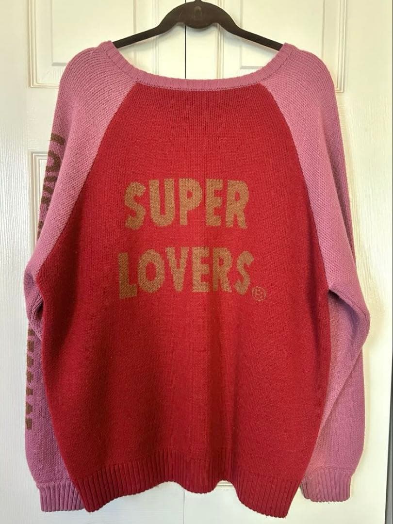 SUPER LOVERS ハート型ロゴニット y2k