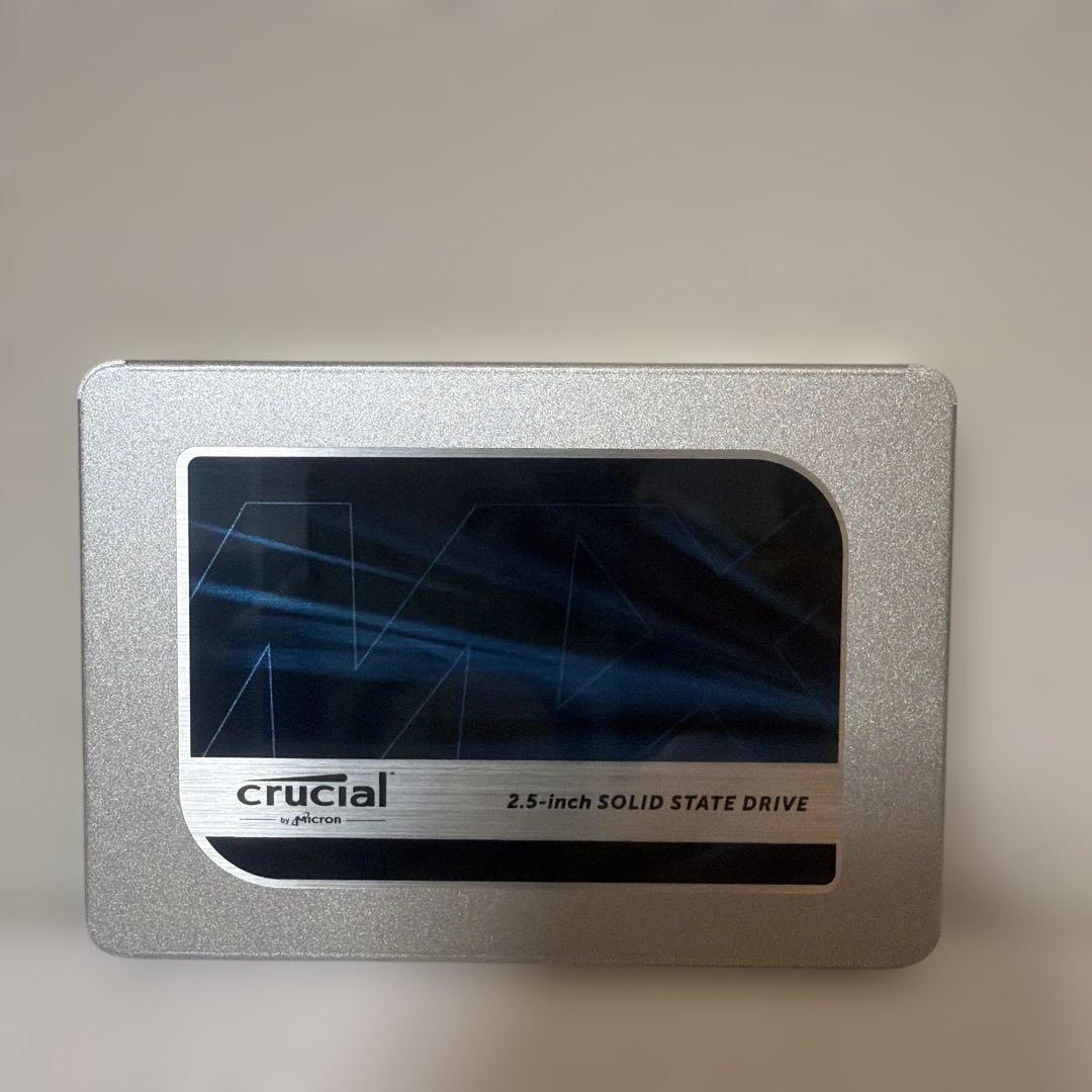 【使用時間185h】Crucial MX500 500GB｜健康　100%