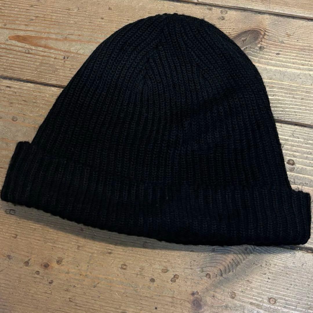 カナダ製 SUPREME ニット帽 スクリプトロゴ 黒 野村周平着用モデル