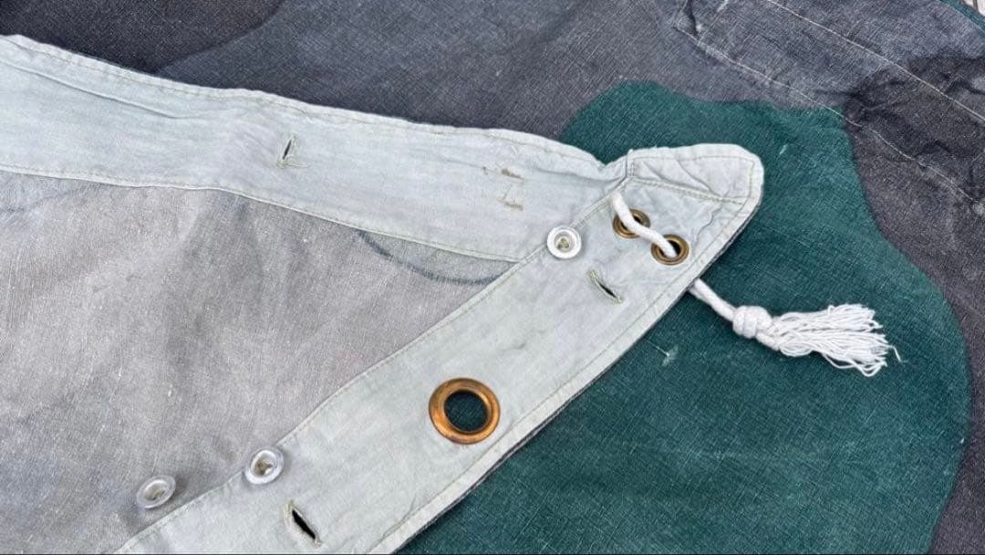 スウェーデン軍幕 USED レア ツェルトバーン 1枚 タープ ミリタリー