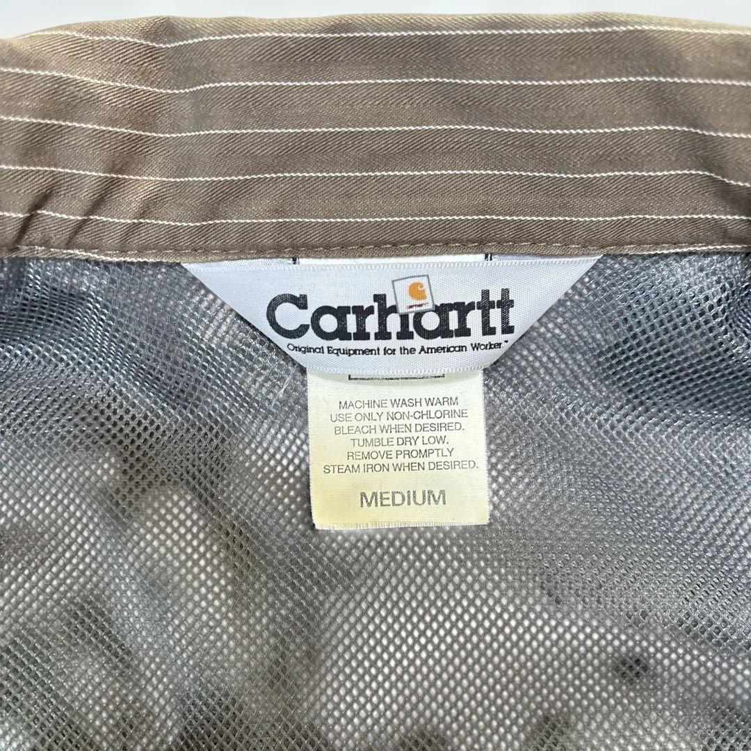 【レア】Carhartt ストライプ ドリズラージャケット　　ブラウン M