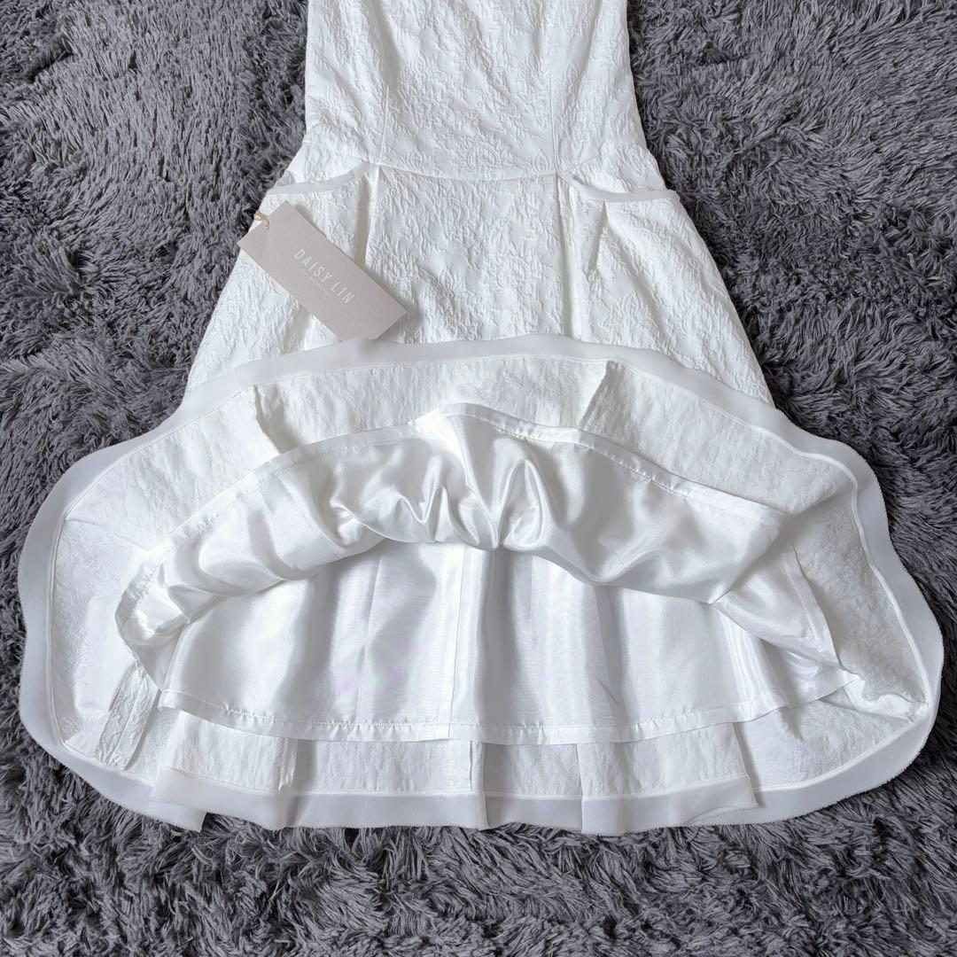 新品タグ付✨9.9万 フォクシー ワッフルレディ ジャガード ドレス 38 白