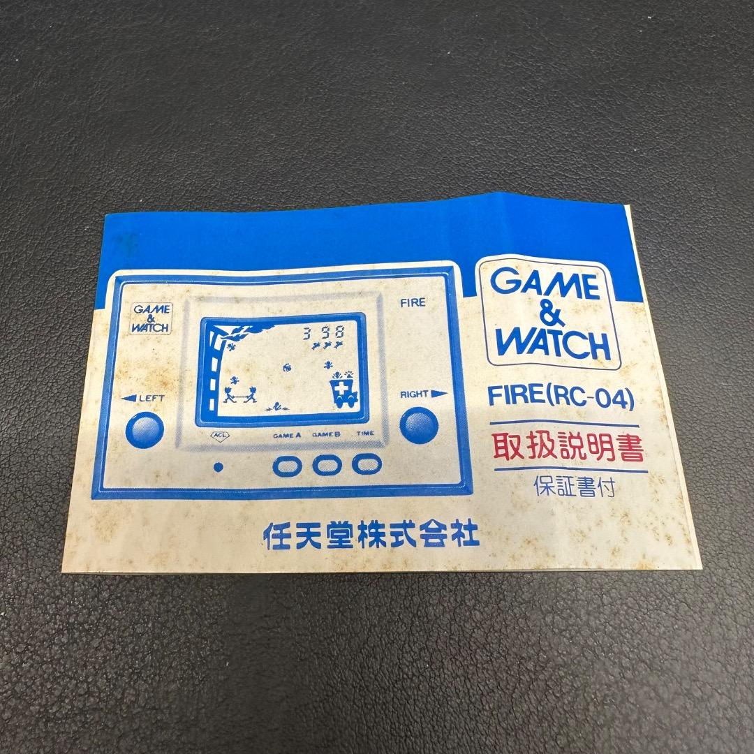 ♡Ga左1073 Nintendo ゲーム＆ウォッチ FIRE 箱 説明書