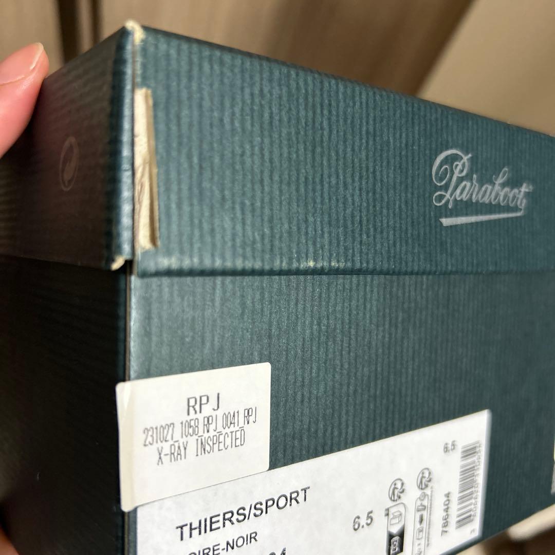 Paraboot/パラブーツ/THIERS SPORT SOLE/6.5ブラック
