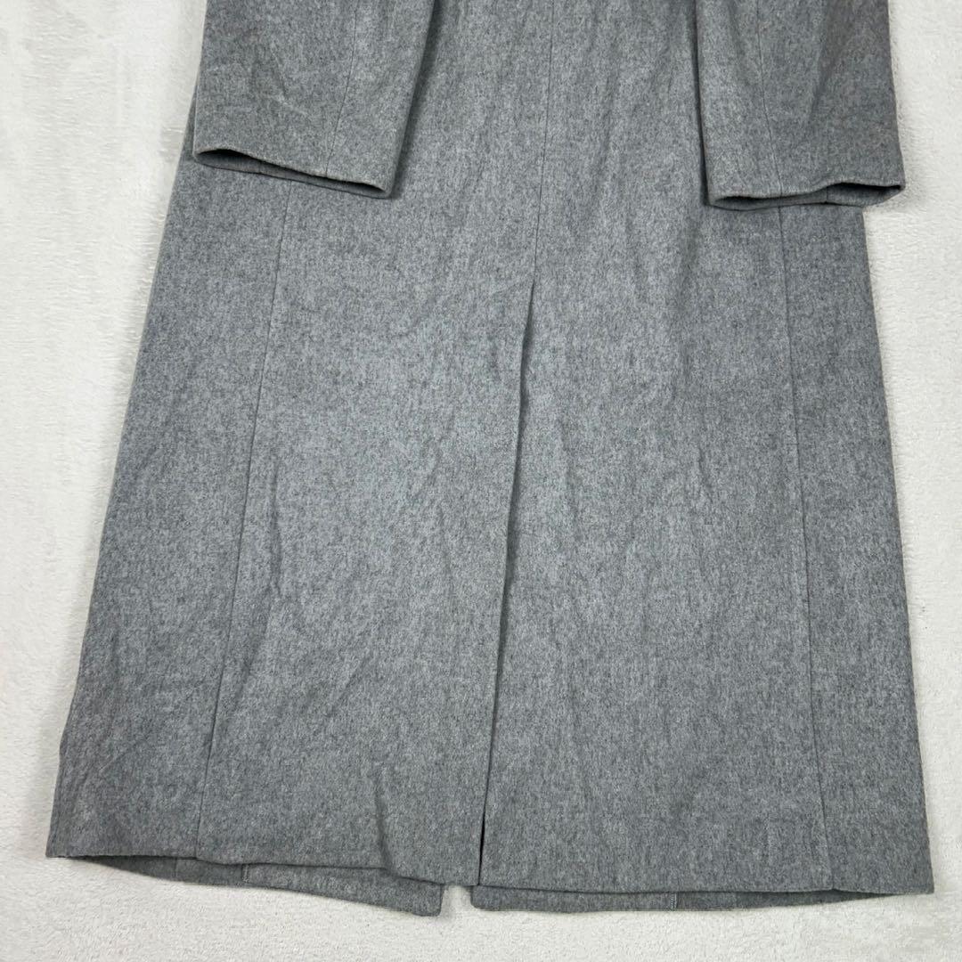 SIWEM SUPER140S MELTON COAT グレー マキシ丈M
