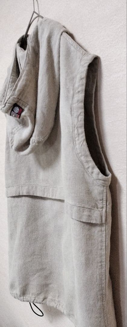 希少　BALANCE WEAR DESIGN　フーデッドプルオーバーリネンベスト