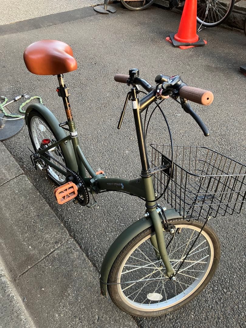 龍*様 オリーブグリーン 折りたたみ自転車　20インチ