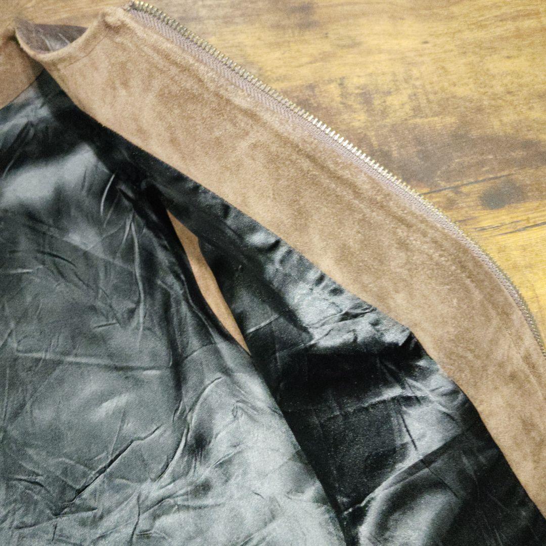 70,s クロコダイル 本革 レザーベストブラウン ライダース