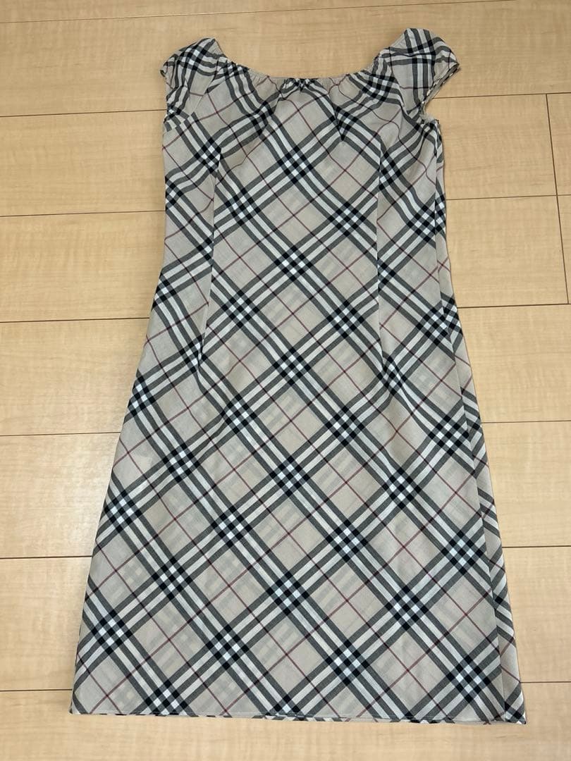 BURBERRY BLUE LABELベージュ チェックノースリーブ ワンピース