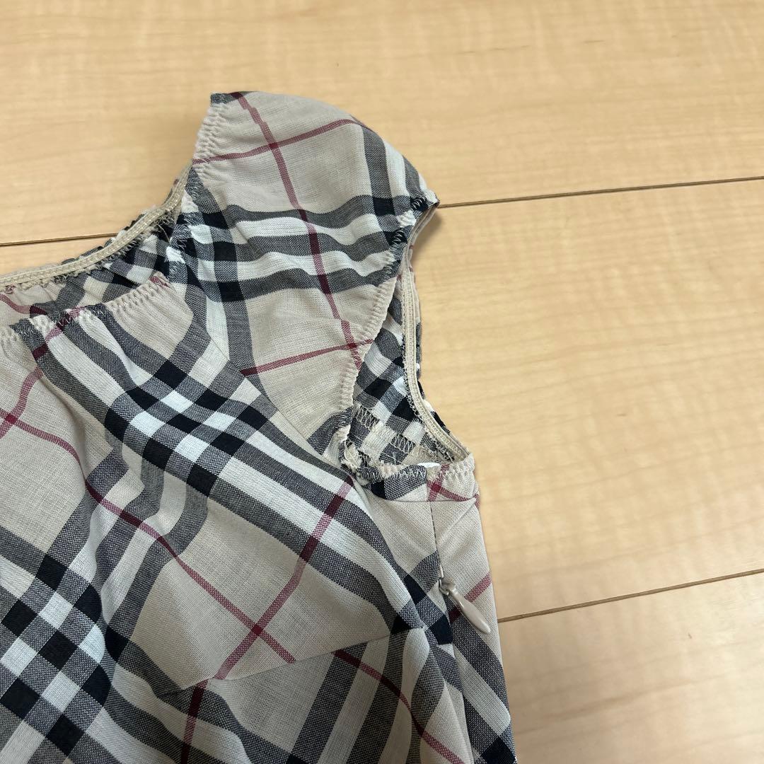 BURBERRY BLUE LABELベージュ チェックノースリーブ ワンピース