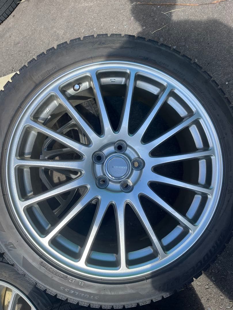 225/45r18スタッドレスアルミ18×7.5j ET53 PCD100 5穴