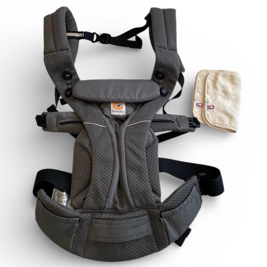 【美品】エルゴ 抱っこ紐 OMNI BREEZE オム二 360 グレー