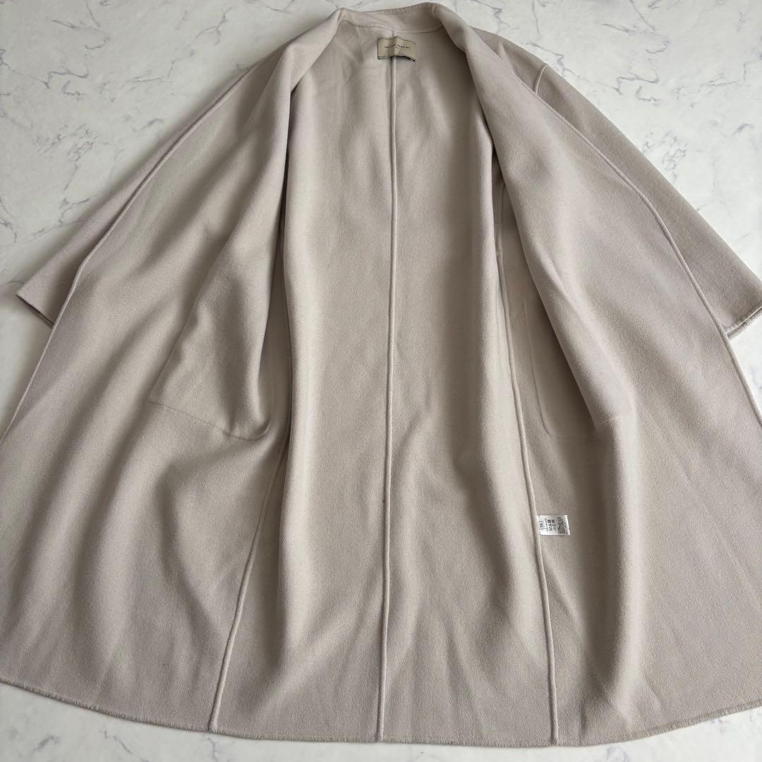 UNITED ARROWS UBCS リバー スタンドノーカラー コート ベルト