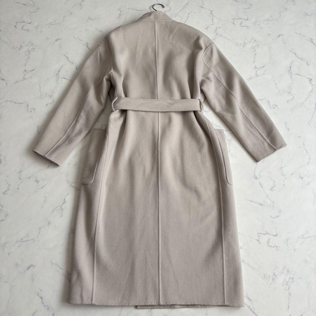 UNITED ARROWS UBCS リバー スタンドノーカラー コート ベルト