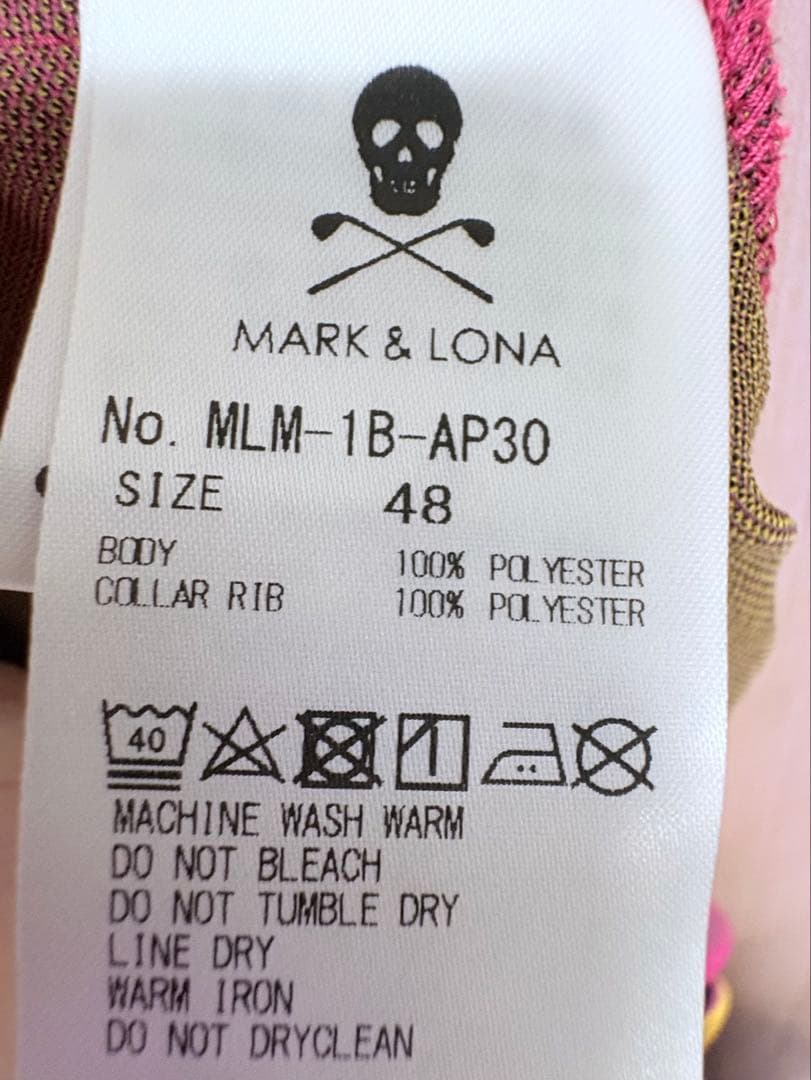 新品タグ付き　MARK & LONA カモフラージュポロシャツ メンズ48