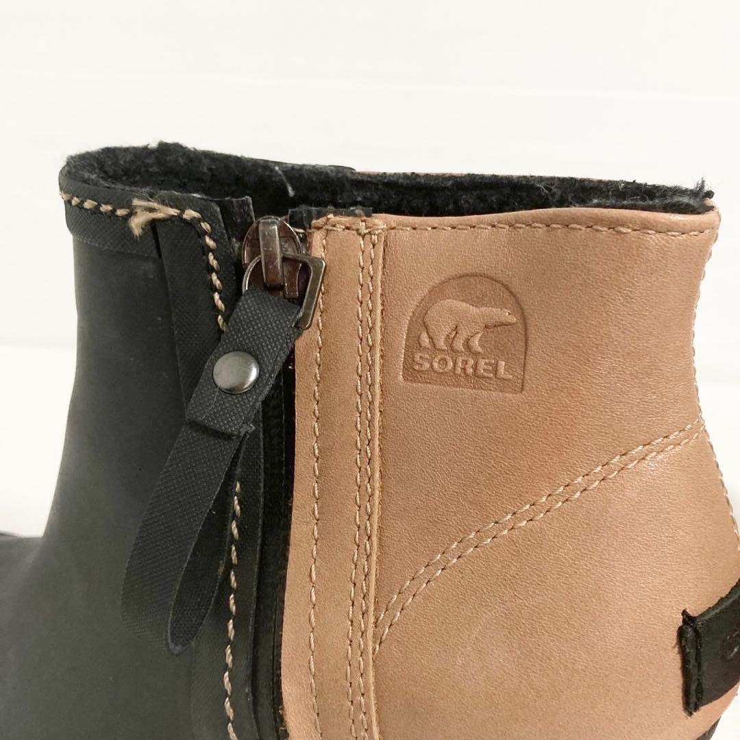 SOREL ソレル アンクル レインブーツ 25cm ヒール