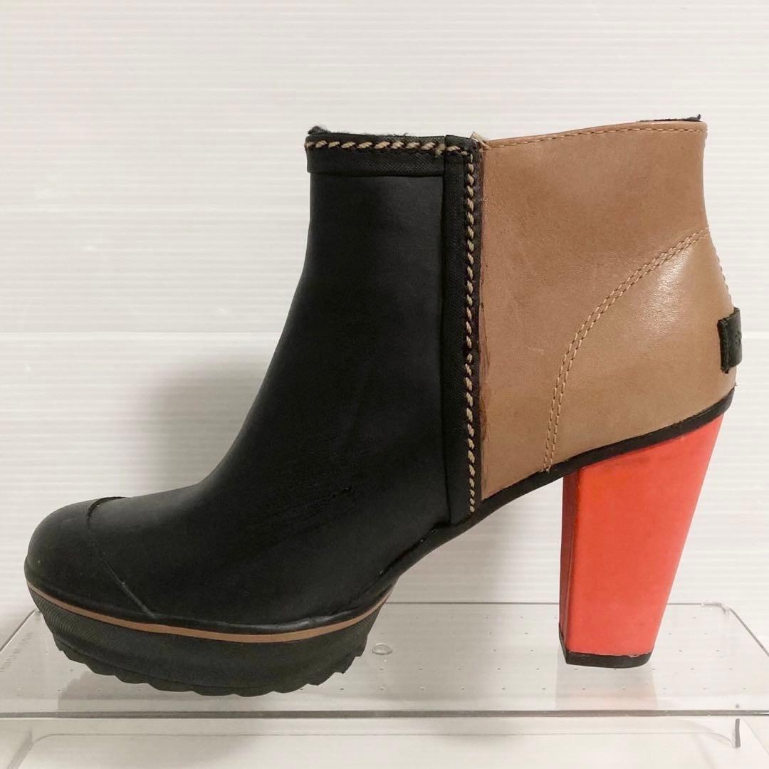 SOREL ソレル アンクル レインブーツ 25cm ヒール