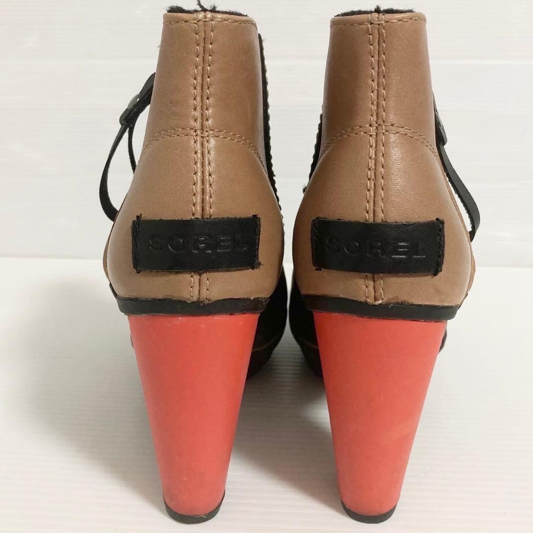 SOREL ソレル アンクル レインブーツ 25cm ヒール