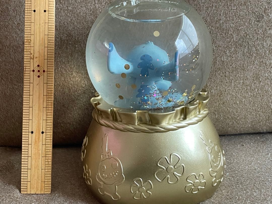 スティッチ ソープスタジオ　ゴールド　金貨　スノードーム　スノーグローブ