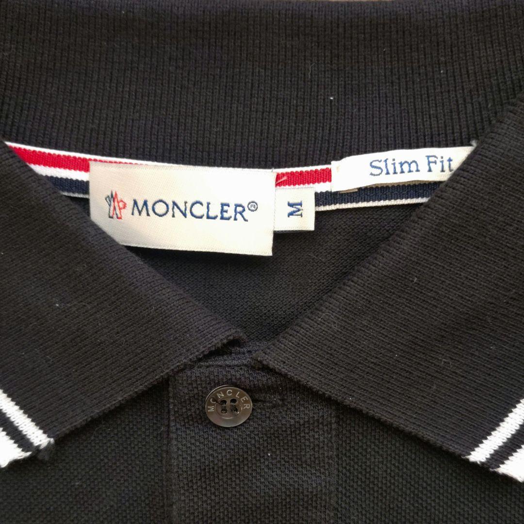 MONCLER Slim Fit ブラックポロシャツ