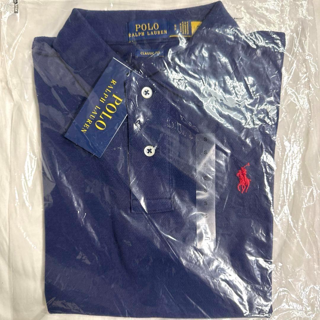 ポロ ラルフローレン ポロシャツ 新品 タグ付き クラシックフィット 紺 S